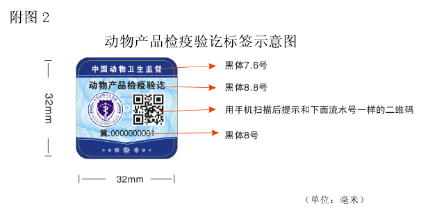 关于规范动物检疫验讫证章和相关标志样式等有关要求的通知